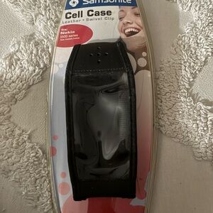 Vintage Samsonite Leather Cell Case with Swivel Clip ~ Nokia 3500 Series Phones